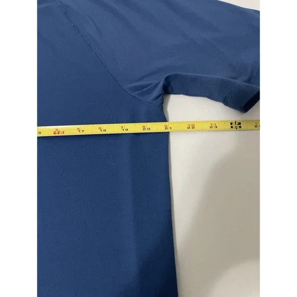 Rhone Shirts Lot Of 2 Men's Large Blue/Gray Crewneck Performance Gym - Picture 4 of 7